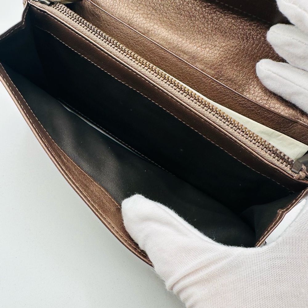 Celine Leather Embossed Monogram Wallet - Picture 13 of 13
